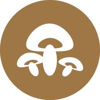 Beech mushrooms, icon illustration, vector on white background