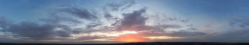 Most Beautiful Clouds moving over the British City of England photo