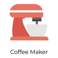 Trendy Coffee Machine vector