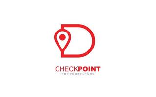 D logo point for identity. travel template vector illustration for your brand.