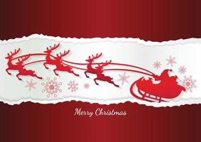 christmas banner vector christmas elements on red background