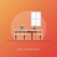 Eat In Kitchen vector