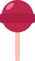 Red lolipop, illustration, vector on a white background.