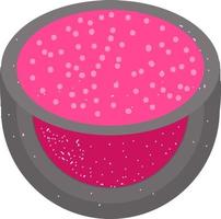 Blusher makeup, illustration, vector on white background.