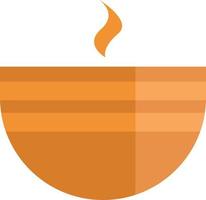 Orange soup, illustration, vector, on a white background. vector