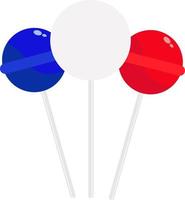 Sweet lollipops ,illustration, vector on white background.