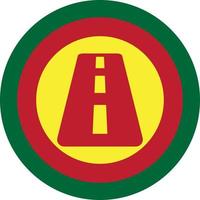 Road traffic sign, illustration, vector, on a white background. vector