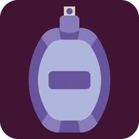 Purple perfume for woman, illustration, vector, on a white background. vector