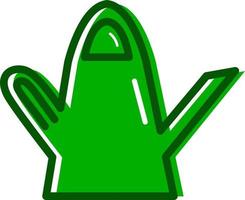 Watercan verde, icono de ilustración, vector sobre fondo blanco.
