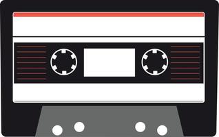 Old mixtape ,illustration, vector on white background.