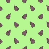 Smelly poop , seamless pattern on a green background. vector