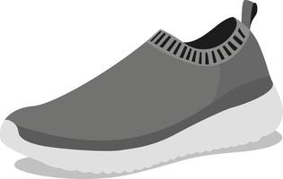 Slip on shoe, illustration, vector on white background