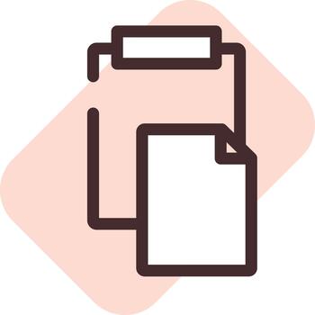 Computer copy paste, illustration, vector on a white background.