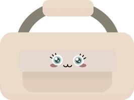 Cute bag, illustration, vector on white background.