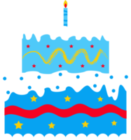 birthday cake decoration element illustration png