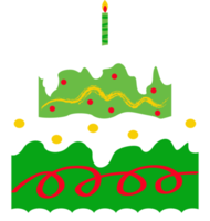 birthday cake decoration element illustration png