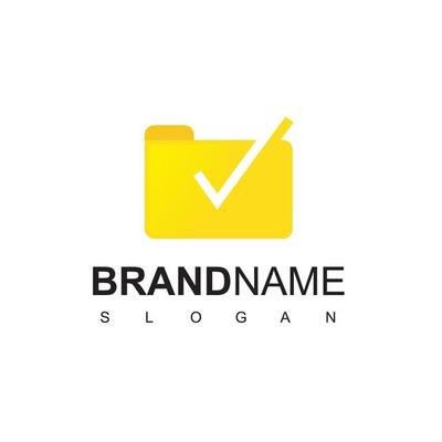 Folder Logo Design Template
