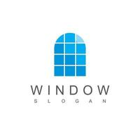 logotipo de ventana, símbolo inmobiliario moderno vector