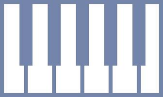 Playing piano, illustration, vector on white background.