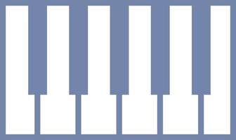 Playing piano, illustration, vector on white background.