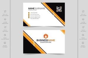 Colorful creative modern horizontal professional minimal company business card design vector