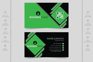 Colorful creative modern horizontal professional minimal company business card design vector