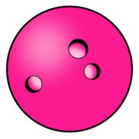 roze bowling bal png