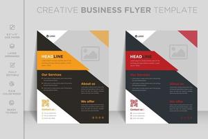 Professional modern webinar agency real estate and corporate business flyer or brochure template design vector