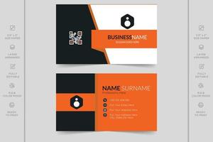 Colorful creative modern horizontal professional minimal company business card design vector