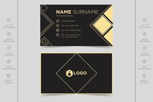 Colorful creative modern horizontal professional minimal company business card design vector