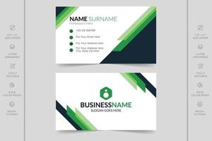 Colorful creative modern horizontal professional minimal company business card design vector