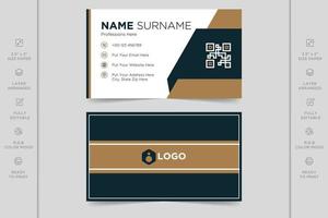 Colorful creative modern horizontal professional minimal company business card design vector