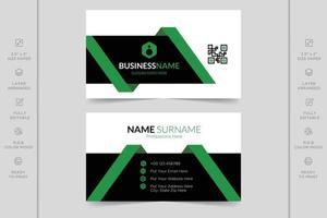 Colorful creative modern horizontal professional minimal company business card design vector