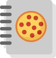 Pizza menu, illustration, vector on a white background