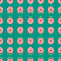 Holy pig pattern, illustration, vector on white background