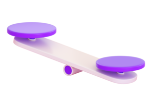 icône d'échelle 3d. poids, comparaison, argent sûr, échange, idée, concept de gestion et d'investissement. rendu 3d réaliste de haute qualité png