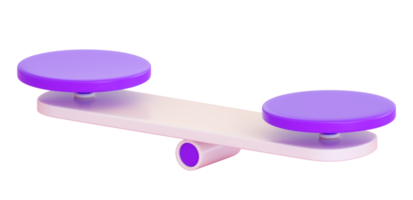 icône d'échelle 3d. poids, comparaison, argent sûr, échange, idée, concept de gestion et d'investissement. rendu 3d réaliste de haute qualité png