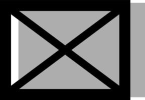 Grey mail, illustration, on a white background. vector