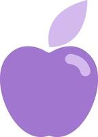 Purple science apple, illustration, vector on a white background.
