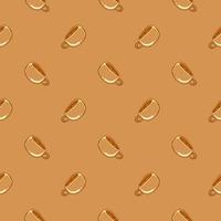 Cute orange cup , seamless pattern on a orange background. vector