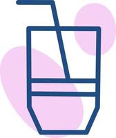 Vodka soda, illustration, vector on a white background