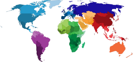 mapa del mundo completo con todos los paises png