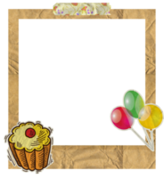 creativo compleanno foto telaio png