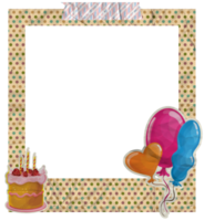 creativo compleanno foto telaio png