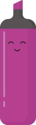 Purple marker, illustration, vector on white background.