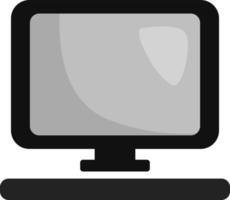 Movie computer, illustration, vector on a white background.