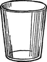 recipiente para beber, ilustración vintage. vector