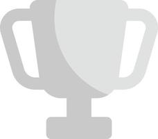 Silver cup, illustration, on a white background. vector