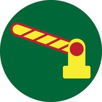 Ramp traffic sign, illustration, vector, on a white background. vector