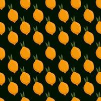 Lemons pattern, illustration, vector on white background